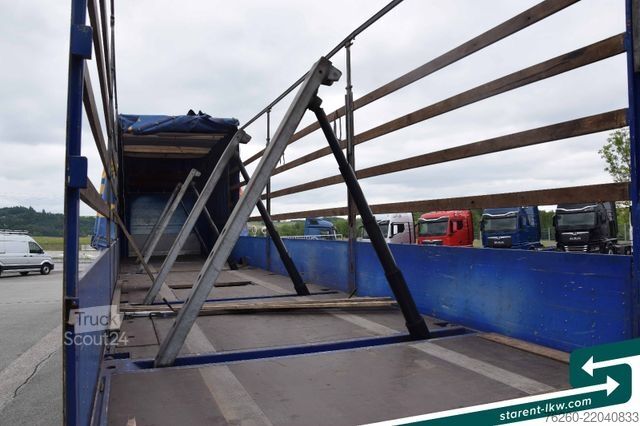 Brandalı açık yarı römork SCHWARZMÜLLER Megatrailer Schräglader Coil Bordwand BPW