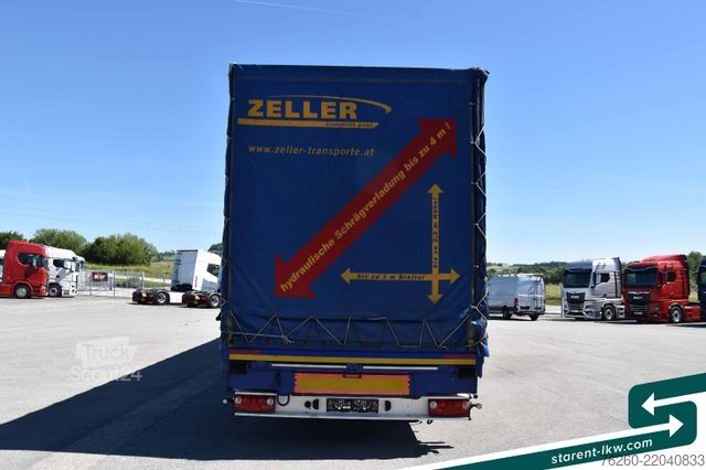 Brandalı açık yarı römork SCHWARZMÜLLER Megatrailer Schräglader Coil Bordwand BPW