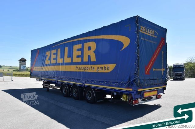 Brandalı açık yarı römork SCHWARZMÜLLER Megatrailer Schräglader Coil Bordwand BPW