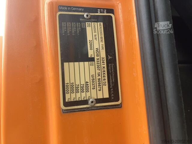 Vacuum Truck Mercedes-Benz Actros 3241 K 8x4 2004 RSP ESE 32 / 7-2 Double Turbine
