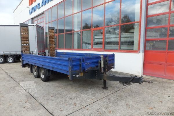 Reboque com plataforma rebaixada Humbaur HBT10  Tandemtieflader