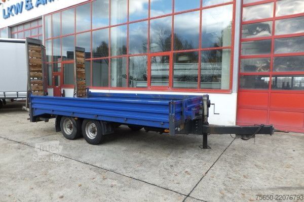 Reboque com plataforma rebaixada Humbaur HBT10  Tandemtieflader