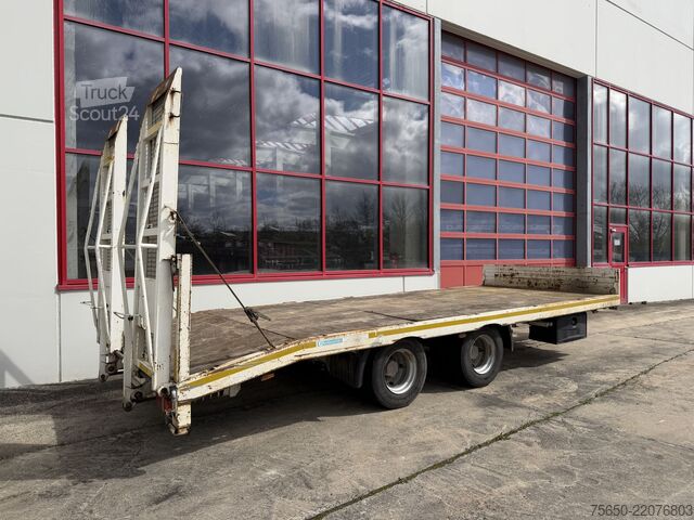 Reboque com plataforma rebaixada Blomenroehr 688/18000  19 t Tandemtieflader, wenig Benutzt
