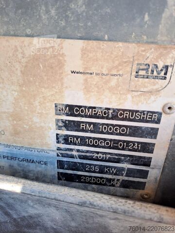 Drticí zařízení Rubble Master RM 100GO! Prallbrecher Raupenmobil