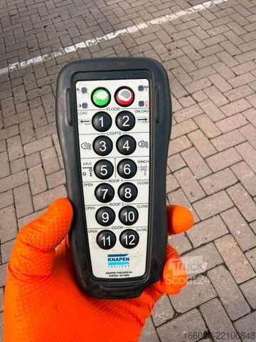 Oplegger met walking floor KNAPEN K200 60 m³ - elektr. Verdeck, hydr. Heckklappe