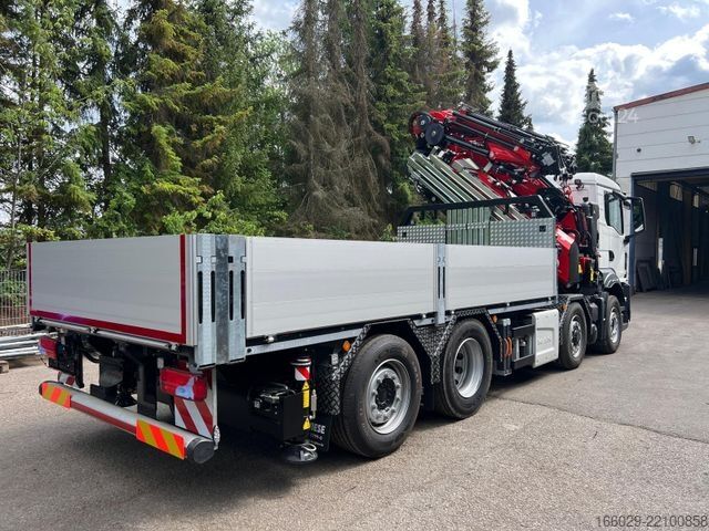 Plato nákladné auto MAN TGS 35.520 8x4 Hydro, Kran Fassi F805 TECHNO