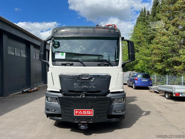 Plato nákladné auto MAN TGS 35.520 8x4 Hydro, Kran Fassi F805 TECHNO