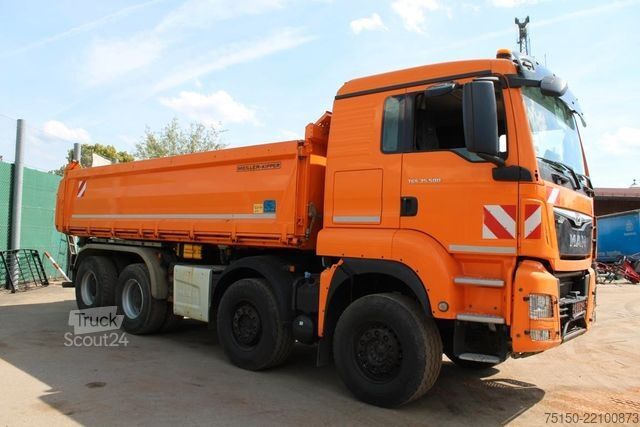 Trostrani kiperski kamion MAN TGS 35.500 8x4 BL PRITARDER BORDMATIK Nr.: 555