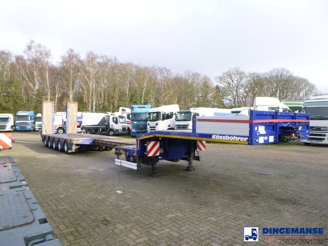 Încărcător redus Kassbohrer 5-axle semi-lowbed trailer ext 74 t + ramps