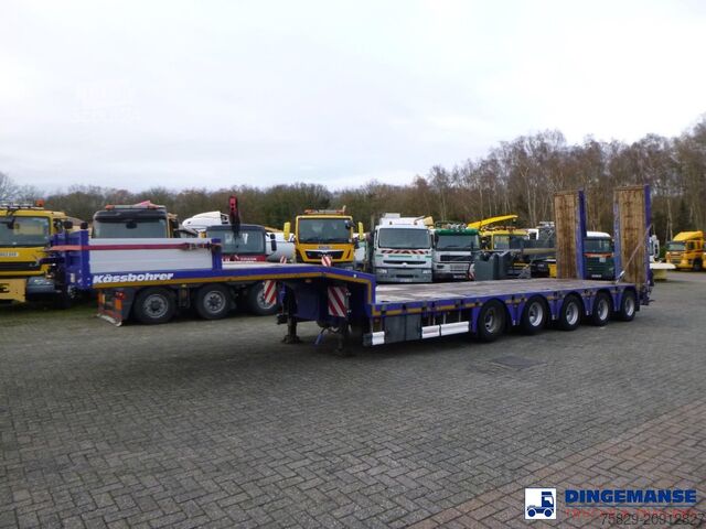 Încărcător redus Kassbohrer 5-axle semi-lowbed trailer ext 74 t + ramps