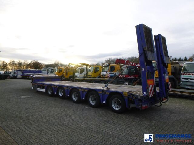 Încărcător redus Kassbohrer 5-axle semi-lowbed trailer ext 74 t + ramps