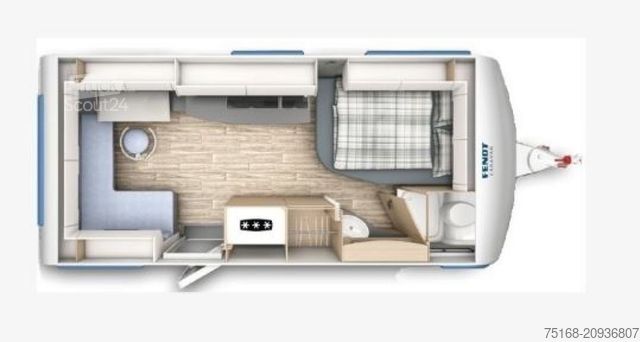 Rulotă FENDT Apero #connect 495 Modell 2025 / 1800 kg / Pino