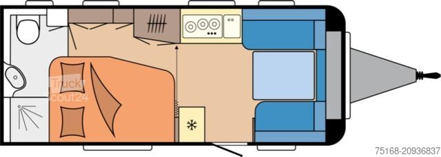 Wohnwagen HOBBY De Luxe 495 WFB Modell 2026