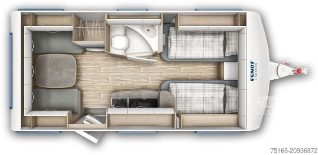Caravana FENDT Apero 465 TG Modell 2025 / 1700 Kg / Pino