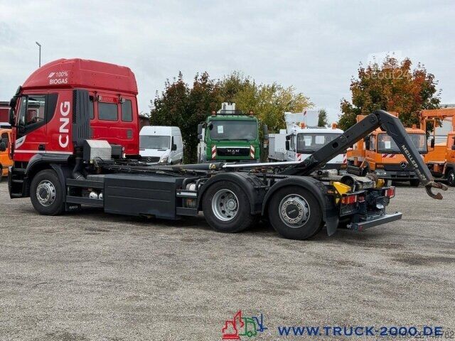 Kroklastbil Iveco Stralis AT260 CNG Erdgas 6x2 Meiller RS2165 FB