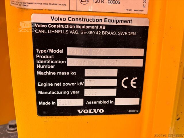 Savivartis Volvo A 25 G 6X6 BOX L=5107 mm