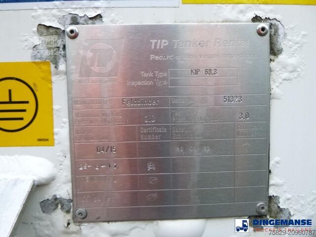 Rezervoar Feldbinder Powder tank alu 63 m3 (tipping)