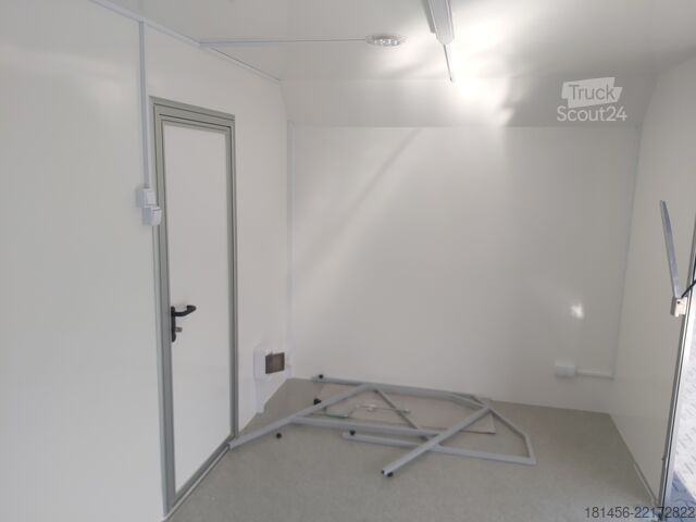 Remolque de construcción trailershop mobiler Messestand Infostand 620x230cm