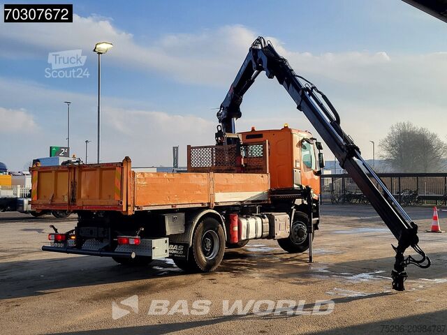 Kipper met kraan Renault C380 4X4 HIAB X-Hiduo 138 ES-2 Crane 7m3 tipper...