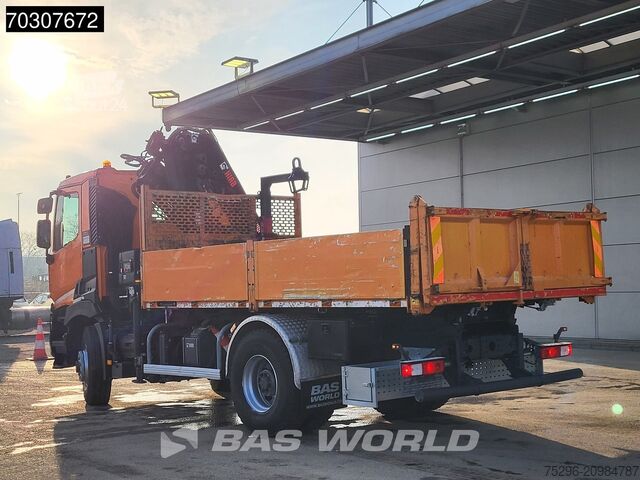 Kipper met kraan Renault C380 4X4 HIAB X-Hiduo 138 ES-2 Crane 7m3 tipper...