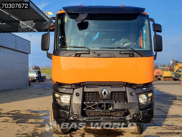 Kipper met kraan Renault C380 4X4 HIAB X-Hiduo 138 ES-2 Crane 7m3 tipper...