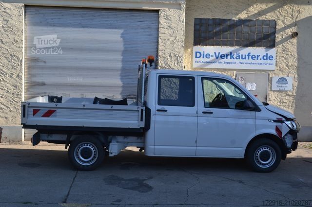 Fourgon pick-up VOLKSWAGEN T6.1 Transporter Pritsche Doppelkabine lang FWD