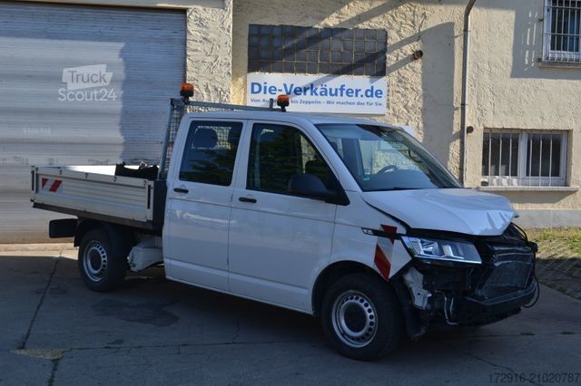 Fourgon pick-up VOLKSWAGEN T6.1 Transporter Pritsche Doppelkabine lang FWD