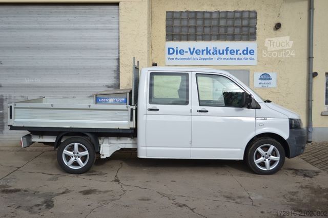 Fourgon pick-up VOLKSWAGEN T5 T6 Doka Pritsche Klima Pritschenbox Alu 1. Hd