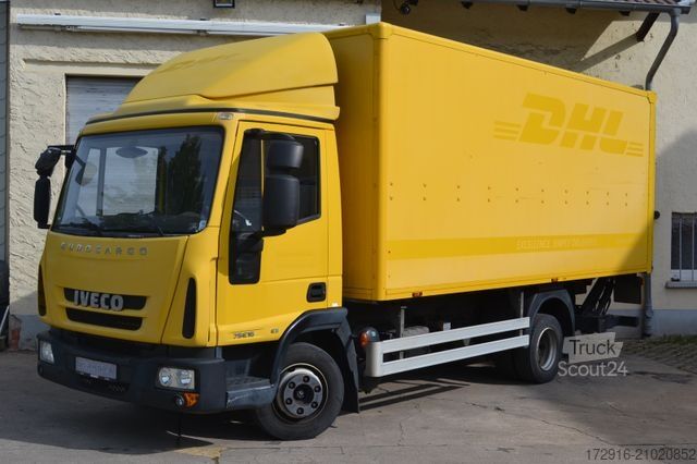 Fourgon tôlé IVECO M752 ML75E16/P Koffer Ladebordwand 95tkm 1. Hd.