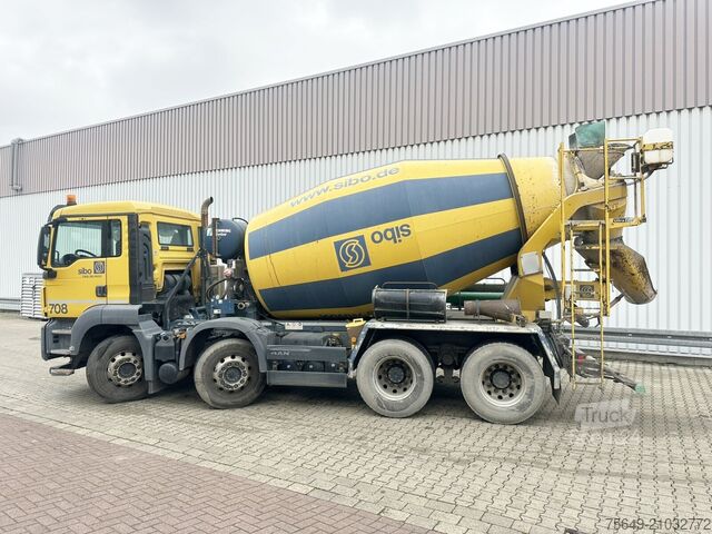 Centrale à béton mobile MAN TGS 32.420 8x4 BB TGS 32.420 8x4 BB, Betonmischer Stetter ca. 9m³
