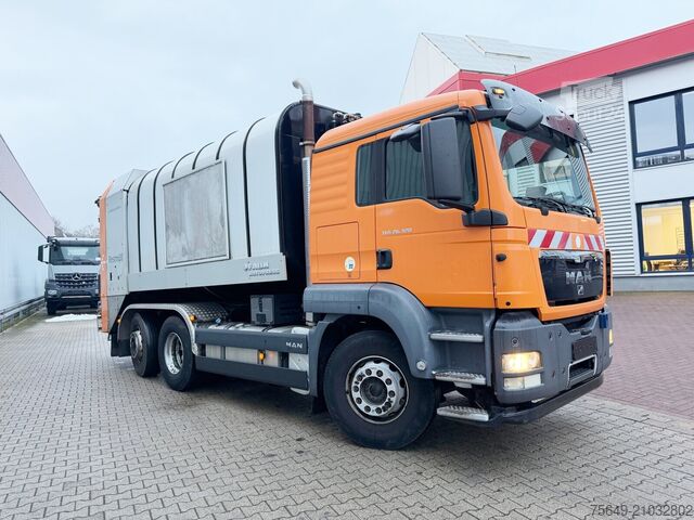 Camion à ordures MAN TGS 26.320 6x2-4 BL TGS 26.320 6x2-4 BL, Intarder, Lenkachse, FAUN Rotopress 519L