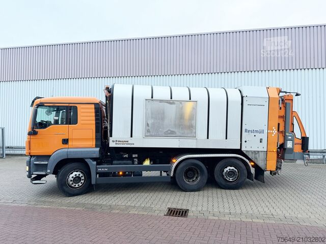 Camion à ordures MAN TGS 26.320 6x2-4 BL TGS 26.320 6x2-4 BL, Intarder, Lenkachse, FAUN Rotopress 519L