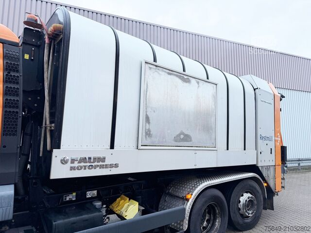 Camion à ordures MAN TGS 26.320 6x2-4 BL TGS 26.320 6x2-4 BL, Intarder, Lenkachse, FAUN Rotopress 519L