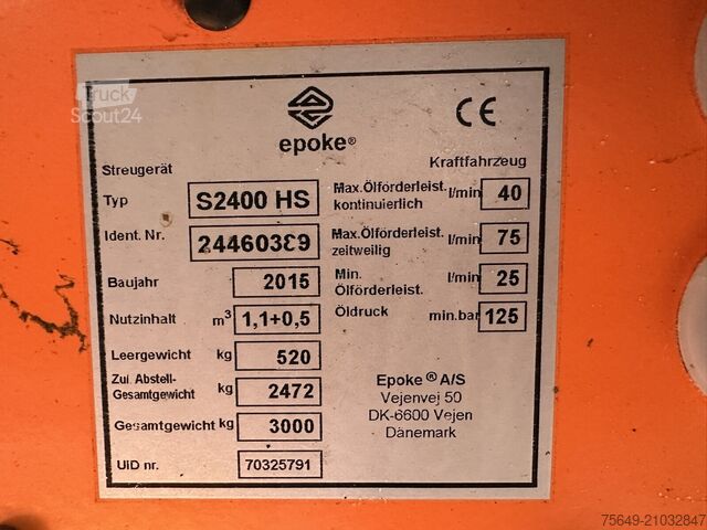 Customized van Sirius SH 2400 HS Salzstreuer  SH 2400 HS Salzstreuer, City, abrollbar, ca. 1,6m³