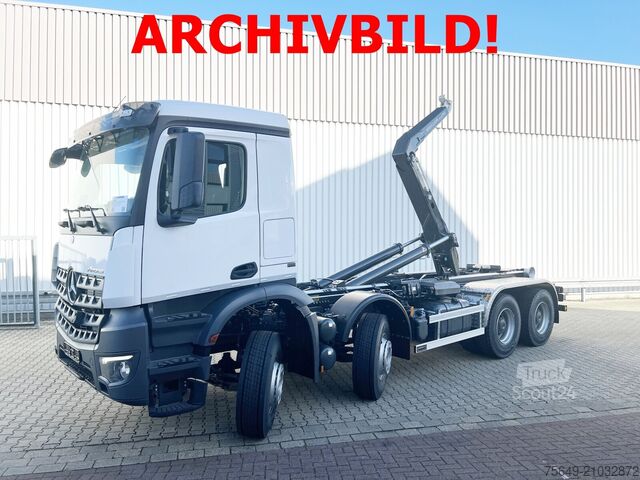 Haakarm vrachtwagen Mercedes-Benz Arocs 3240 8x4 Arocs 3240 8x4, Abroller VDL SK-25-5700 Schub-Knick, Wechselsystem