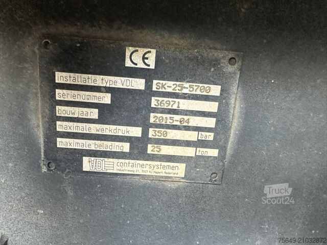Haakarm vrachtwagen Mercedes-Benz Arocs 3240 8x4 Arocs 3240 8x4, Abroller VDL SK-25-5700 Schub-Knick, Wechselsystem