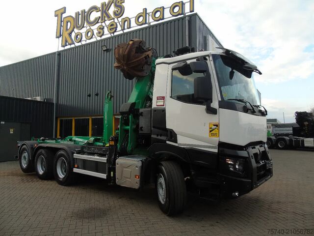 Camion-grue Renault C 480 + BOB 165S2 + HOOK + 8X4 + NEW NEW! 146KM