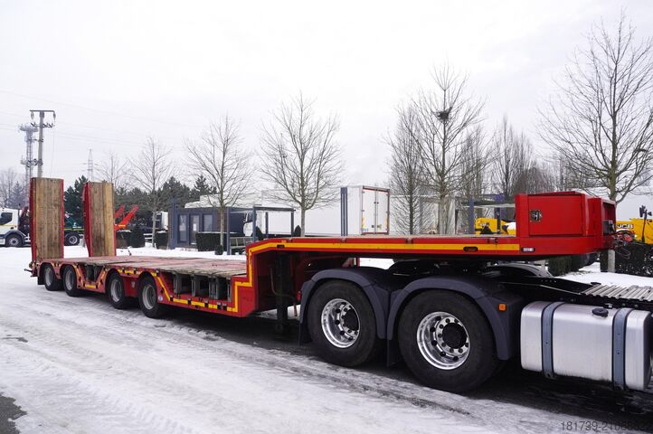 Araç taşıyıcı yarı römork Emtech 4.NNZ-1R-2N / 2 steering axles / GVM 65t