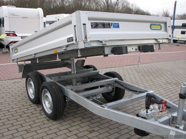 Three-way tipper trailer UNSINN FZ-TECHNIK Heckkipper 2600kg 2,76 x 1,50m, pumpless