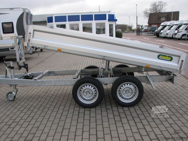 Three-way tipper trailer UNSINN FZ-TECHNIK Heckkipper 2600kg 2,76 x 1,50m, pumpless