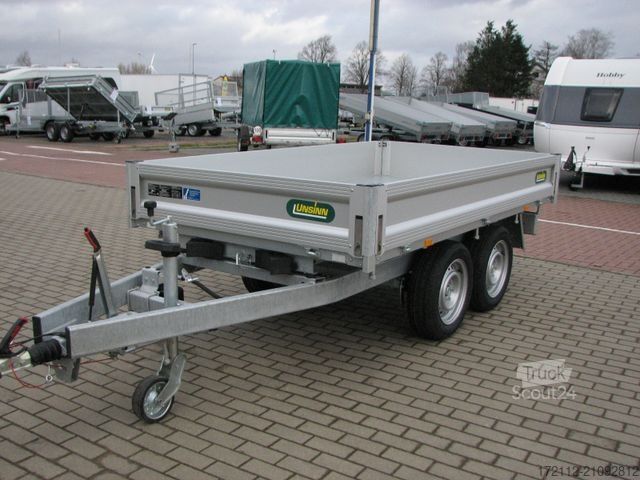 Three-way tipper trailer UNSINN FZ-TECHNIK Heckkipper 2600kg 2,76 x 1,50m, pumpless