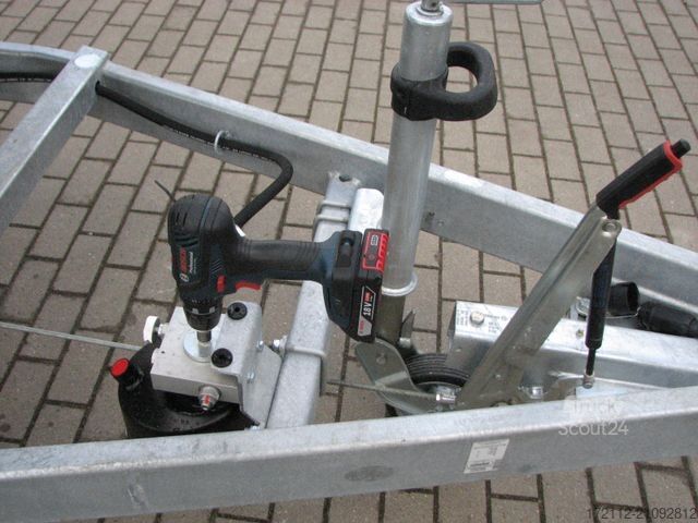 Three-way tipper trailer UNSINN FZ-TECHNIK Heckkipper 2600kg 2,76 x 1,50m, pumpless