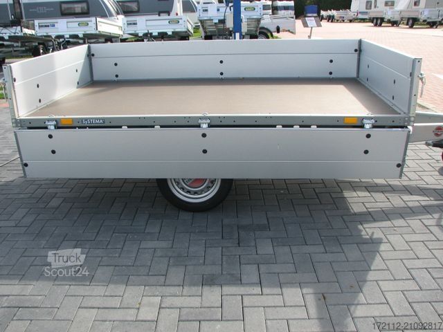 Autotrailer STEMA Hochlader 1300kg, 2,51 x 1,53m x 035m, 100km/h