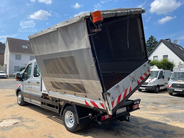 Gardinsidad skåpbil Ford Transit Kipper aus 1.Hand+Klima+AHK+EU5