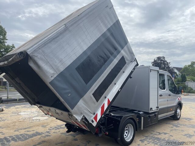 фургон-шторник Ford Transit Kipper aus 1.Hand+Klima+AHK+EU5