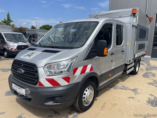 фургон-шторник Ford Transit Kipper aus 1.Hand+Klima+AHK+EU5