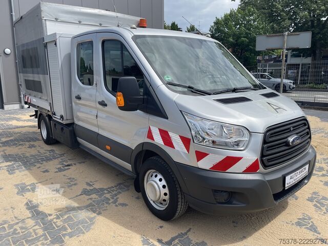 фургон-шторник Ford Transit Kipper aus 1.Hand+Klima+AHK+EU5
