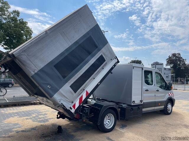 Gardinsidet varebil Ford Transit Kipper aus 1.Hand+Klima+AHK+EU5