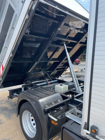 Gardinsidet varebil Ford Transit Kipper aus 1.Hand+Klima+AHK+EU5