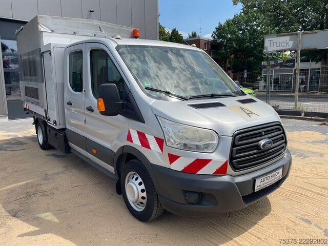 Gardinsidet varebil Ford Transit Kipper aus 1.Hand+Klima+AHK+EU5